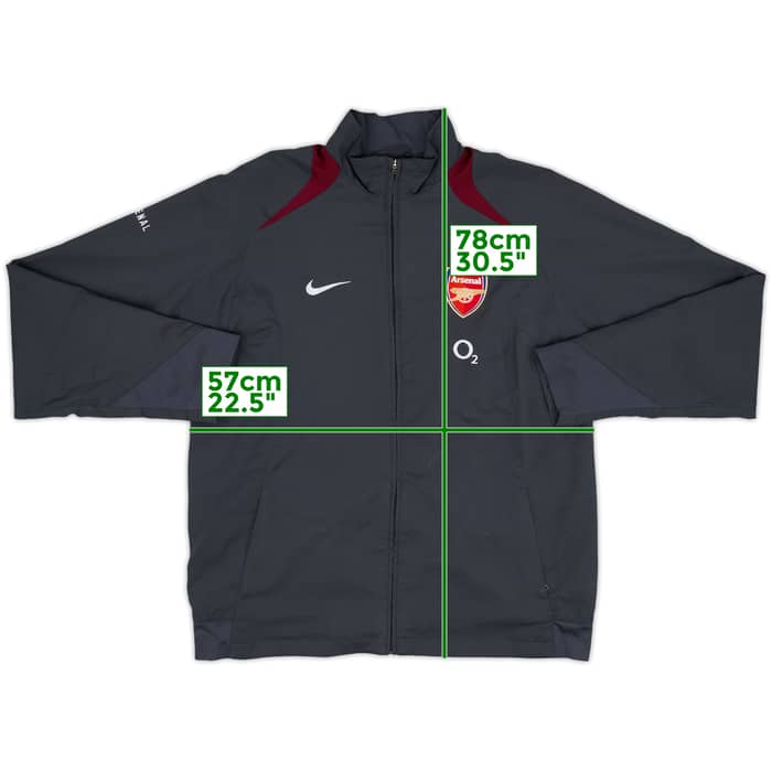 2005-06 Arsenal Nike Track Jacket - 9/10 - (L)