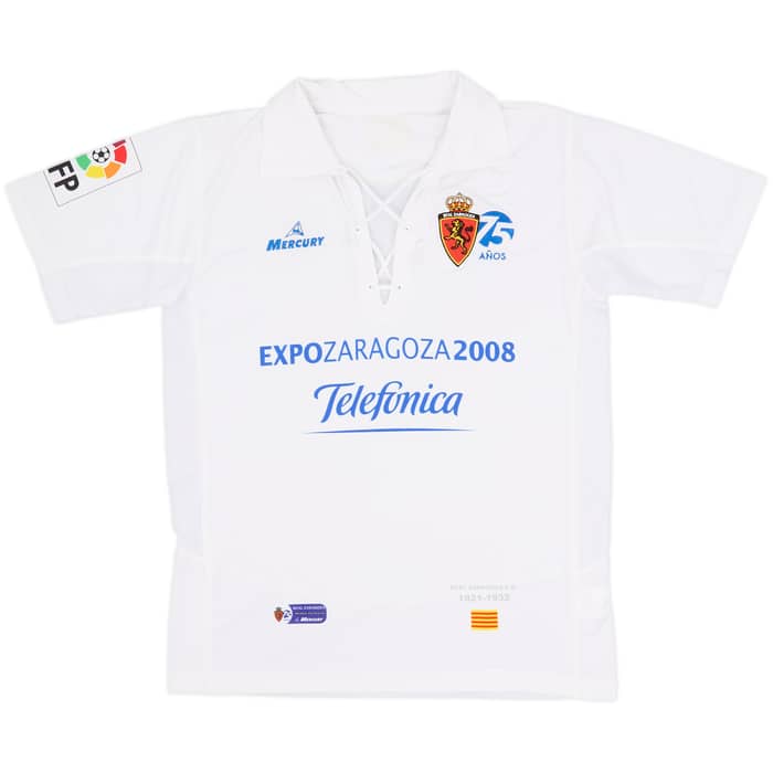 Camiseta de local del Real Zaragoza 2007-08 - 8/10 - (M)