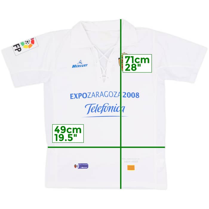 Camiseta de local del Real Zaragoza 2007-08 - 8/10 - (M)