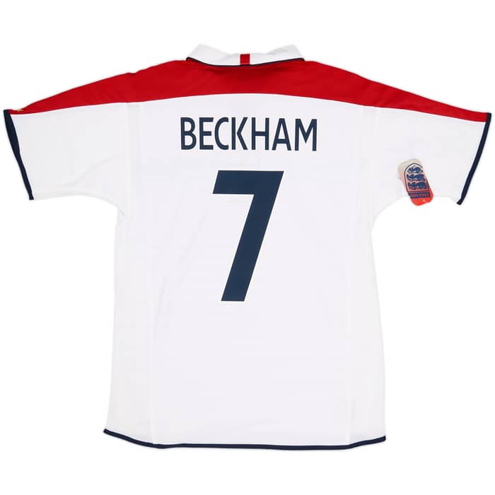 2003-05 England Home Shirt Beckham #7 (M)