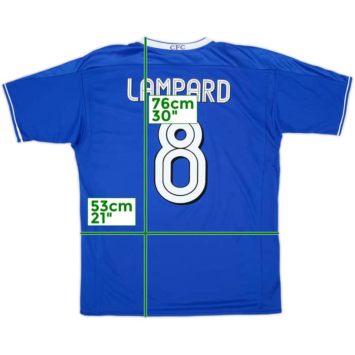 2003-05 Chelsea Home Shirt Lampard #8 - 6/10 - (L)