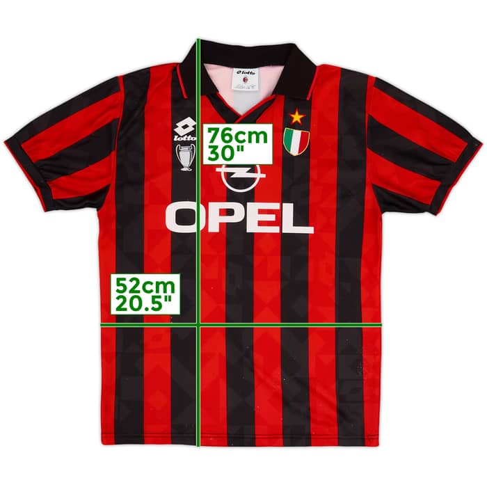 1994-95 AC Milan Home Shirt - 5/10 - (L)
