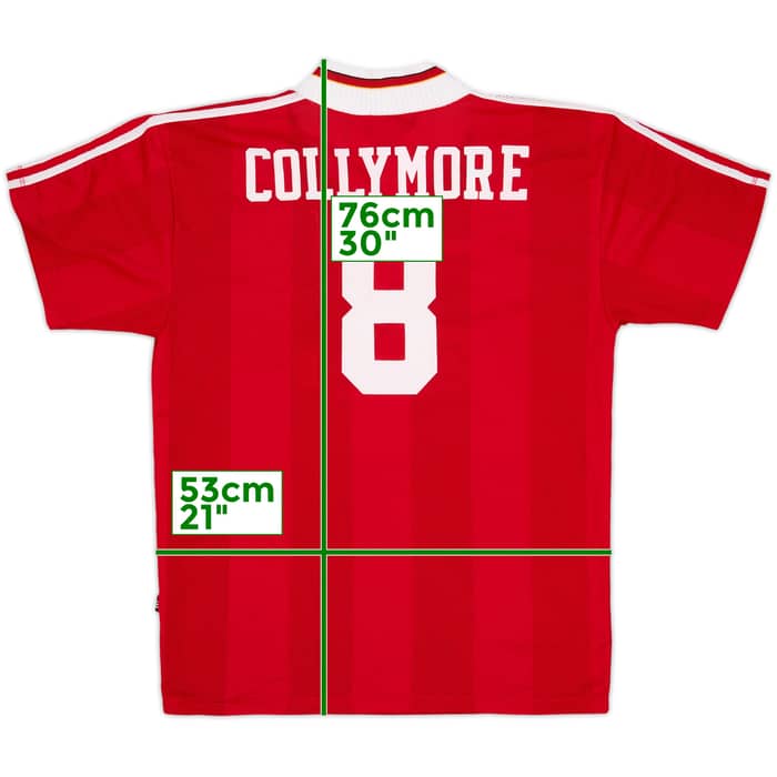 1995-96 Liverpool Home Shirt Collymore #8 - 7/10 - (L)