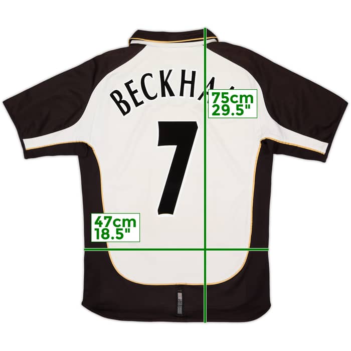 2001-02 Manchester United Centenary Away/Third Shirt Beckham #7 - 5/10 - (L)