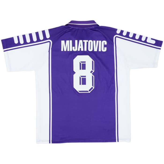 1999-00 Fiorentina Home Shirt & Shorts Mijatovic #8 - 9/10 - (XL)
