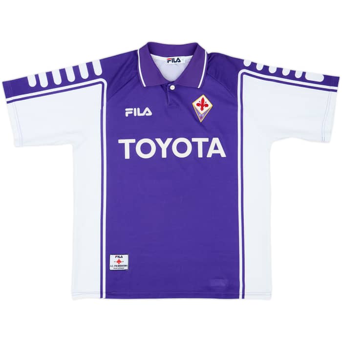 1999-00 Fiorentina Home Shirt & Shorts Mijatovic #8 - 9/10 - (XL)