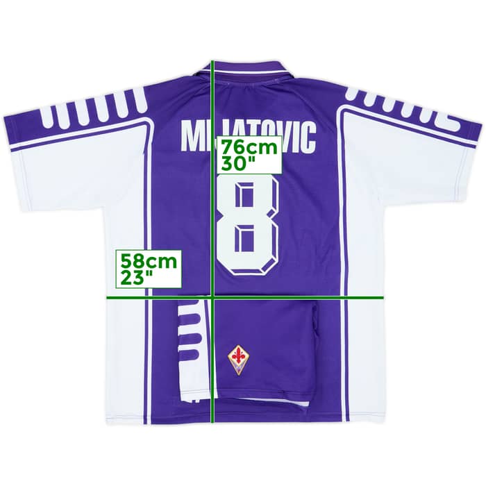 1999-00 Fiorentina Home Shirt & Shorts Mijatovic #8 - 9/10 - (XL)