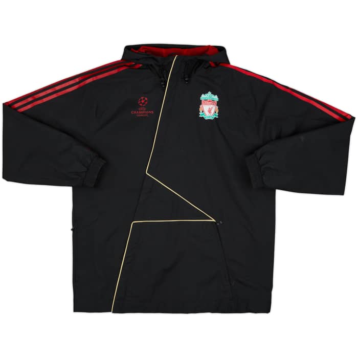 2009-10 Liverpool adidas CL 1/4 Zip Drill Top - 8/10 - (L)