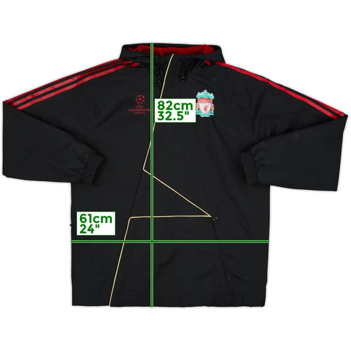 2009-10 Liverpool adidas CL 1/4 Zip Drill Top - 8/10 - (L)