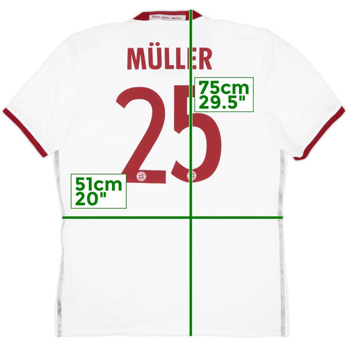 2016-17 Bayern Munich Third Shirt Muller #25 (L)