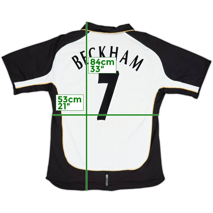 2001-02 Manchester United Centenary Away/Third Shirt Beckham #7 - 5/10 - (L)