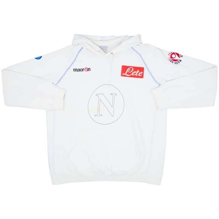 2009-10 Napoli Macron Hooded Sweat Top - 5/10 - (3XL)