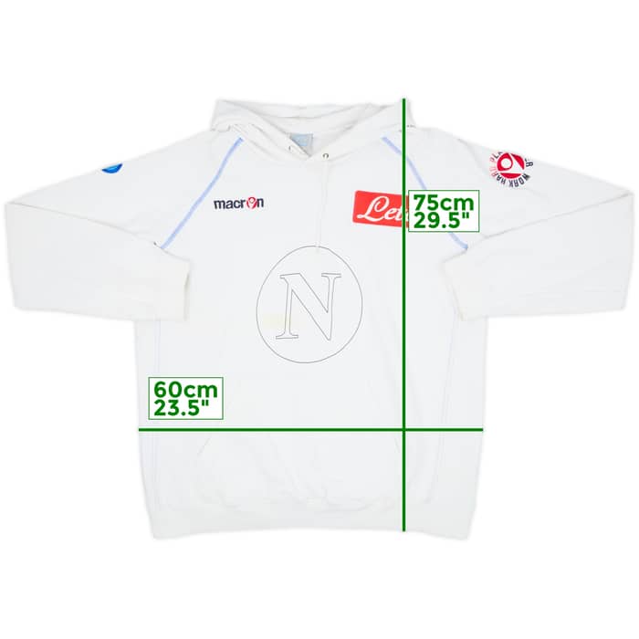 2009-10 Napoli Macron Hooded Sweat Top - 5/10 - (3XL)
