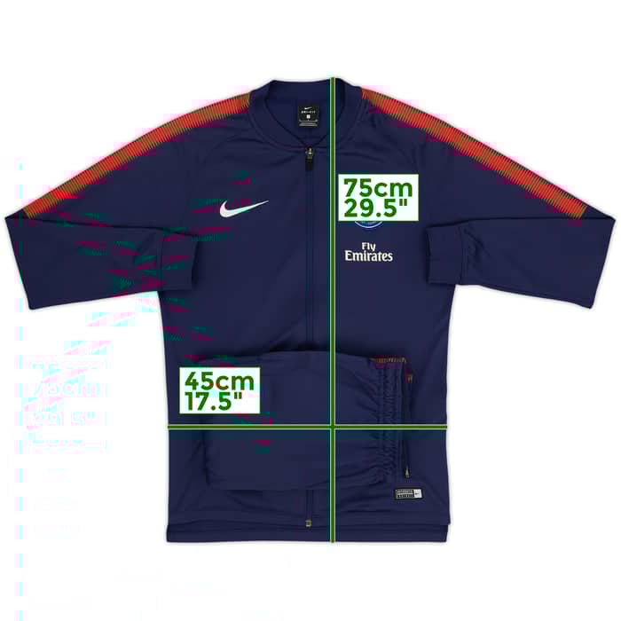 2017-18 Paris Saint-Germain Nike Tracksuit - 7/10 - (S)