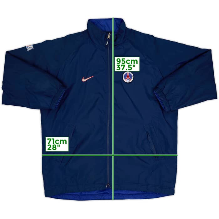 1998-99 Paris Saint-Germain Nike Reversible Padded Bench Coat - 6/10 - (XL)