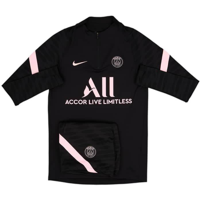 2021-22 Paris Saint-Germain Nike 1/4 Zip Drill Top & Shorts - 6/10 - (S)