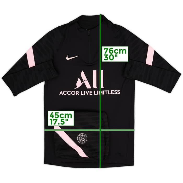 2021-22 Paris Saint-Germain Nike 1/4 Zip Drill Top & Shorts - 6/10 - (S)