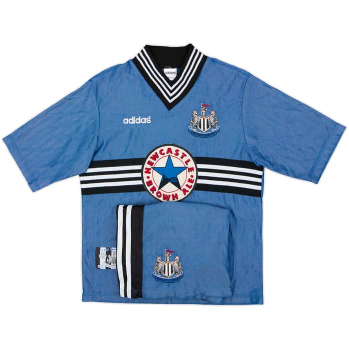 1996-97 Newcastle Away Shirt & Shorts - 8/10 - (L.Boys)