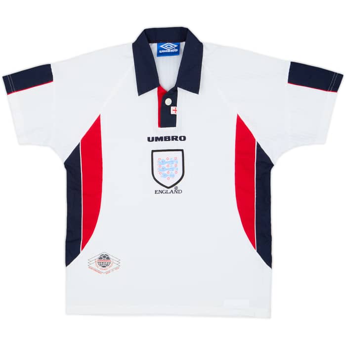 1997-99 England Home Shirt & Shorts - 8/10 - (L.Boys)