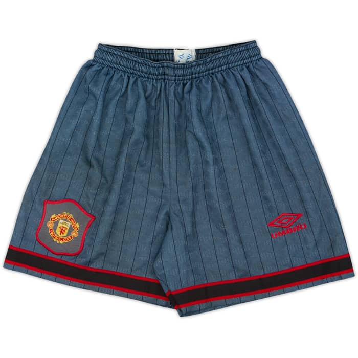 1995-96 Manchester United Away Shirt & Shorts - 9/10 - (L.Boys)
