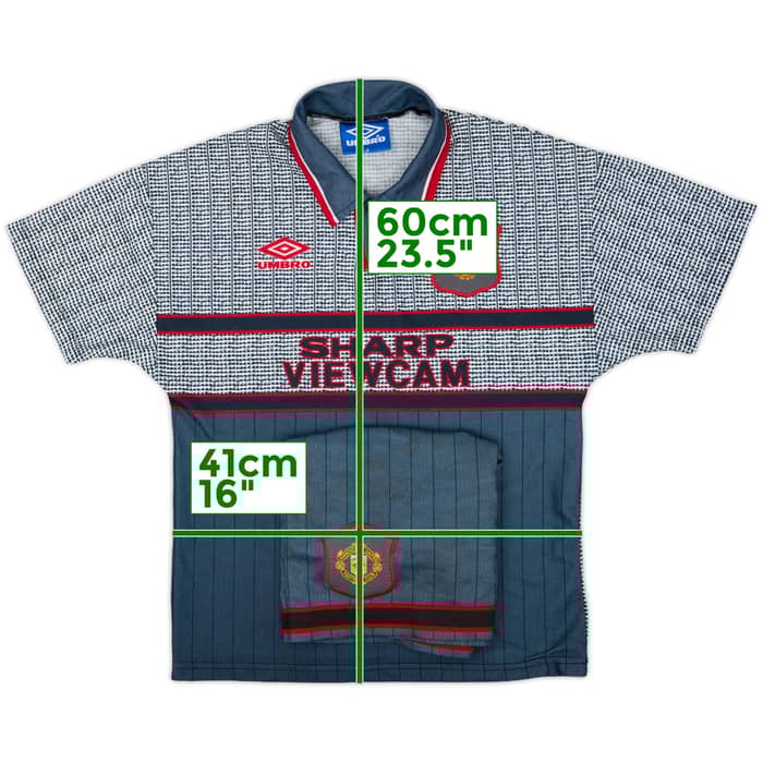 1995-96 Manchester United Away Shirt & Shorts - 9/10 - (L.Boys)