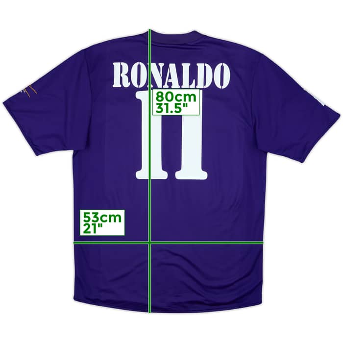 2002-03 Real Madrid Centenary Third Shirt Ronaldo #11 - 8/10 - (L)