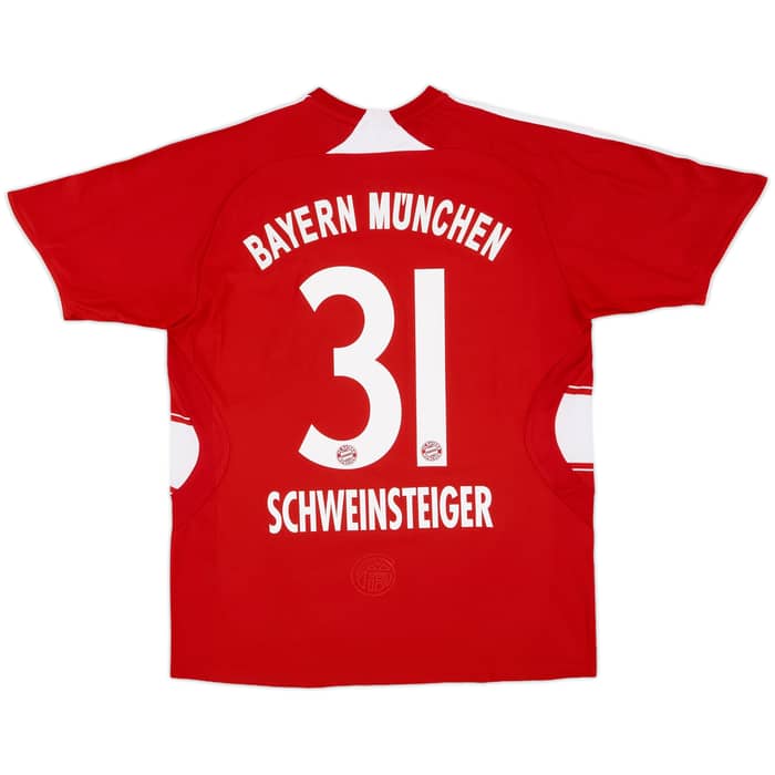 2007-08 Bayern Munich Home Shirt Schweinsteiger #31 - 7/10 - (XL.Boys)