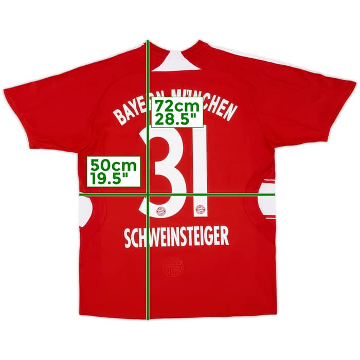 2007-08 Bayern Munich Home Shirt Schweinsteiger #31 - 7/10 - (XL.Boys)