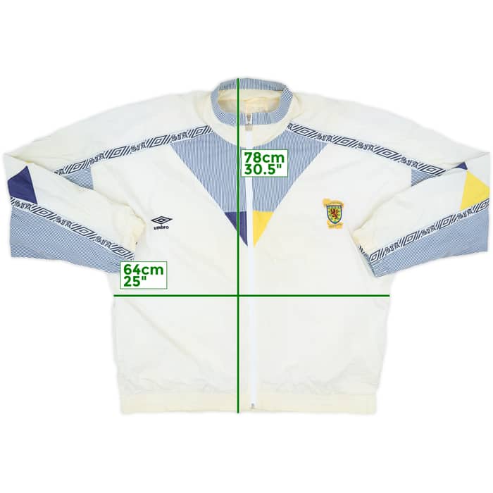 1990-92 Scotland Umbro Track Jacket - 8/10 - (M)