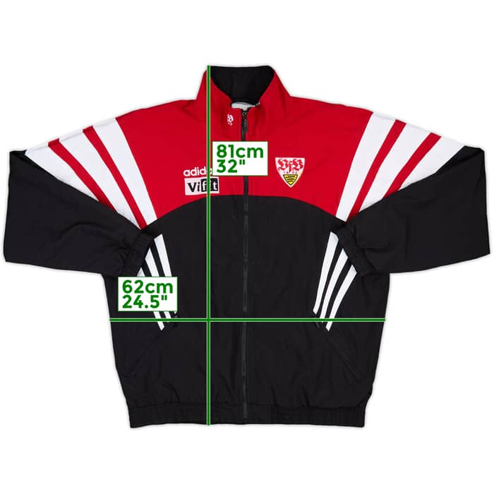 1997-98 Stuttgart Player Issue adidas Track Jacket - 8/10 - (L/XL)