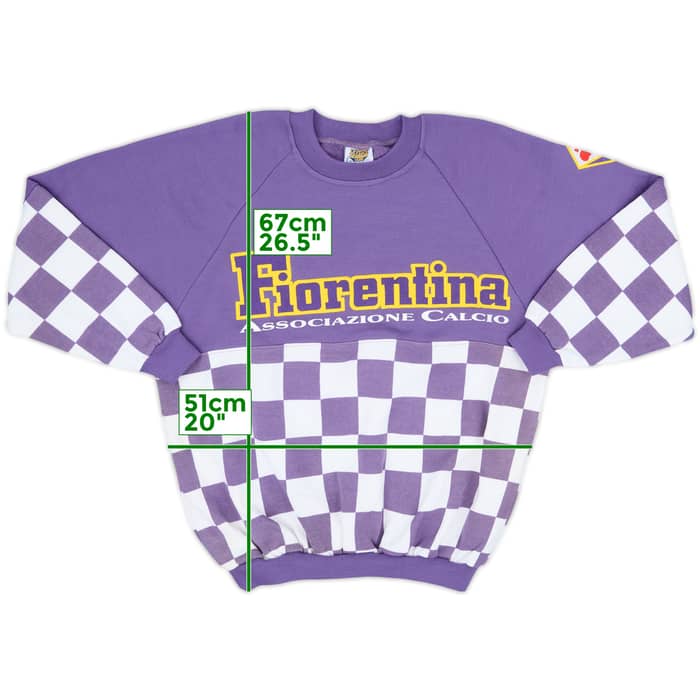 1990-91 Fiorentina Le Felpe Dei Grandi Club Sweat Top - 8/10 - (L)