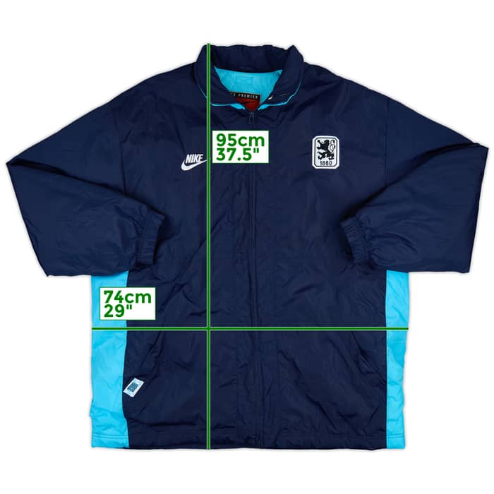 1996-97 1860 Munich Nike Padded Bench Coat - 9/10 - (XXL)