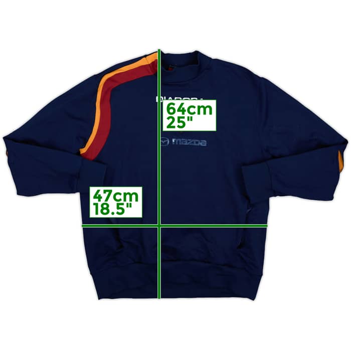2005-06 Roma Diadora Sweat Top - 6/10 - (M)