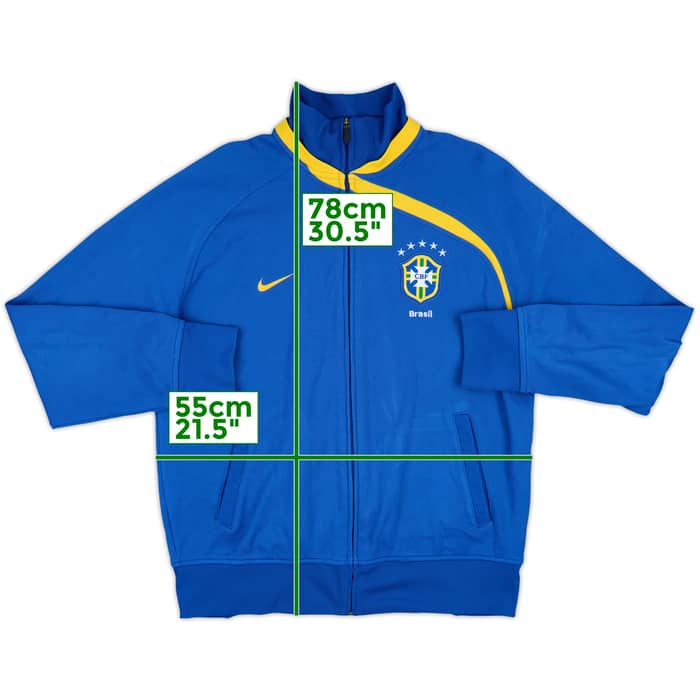 2008-09 Brazil Nike Track Jacket - 8/10 - (XL)