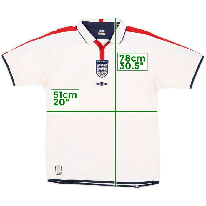 2003-05 England Home Shirt - 4/10 - (L)