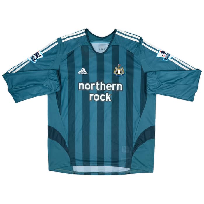 2005-06 Newcastle Match Issue Away L/S Shirt Elliott #3