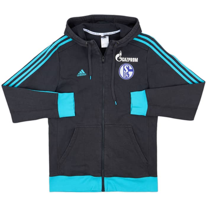 2015-16 Schalke adidas Hooded Track Jacket - 8/10 - (M)
