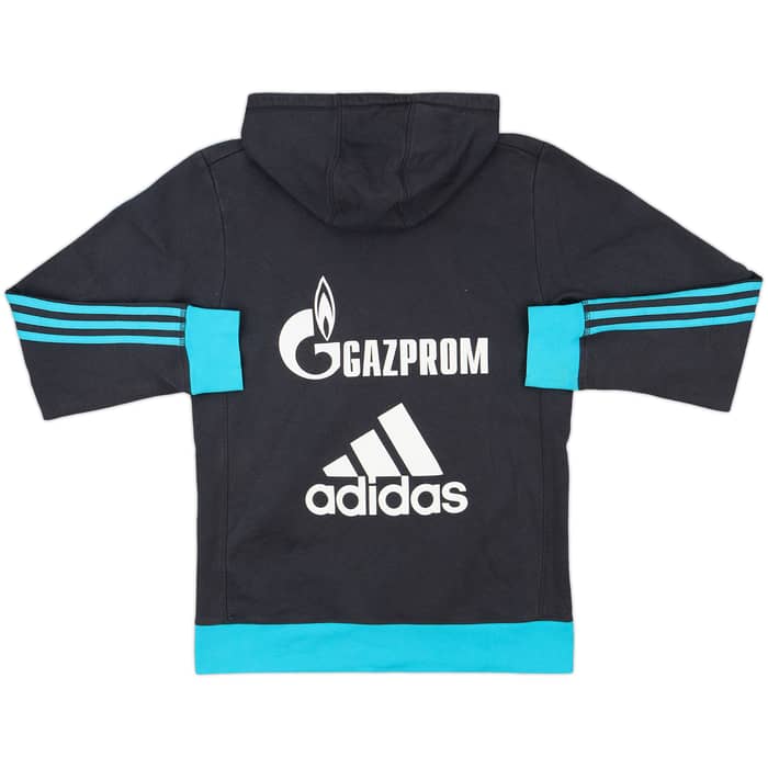 2015-16 Schalke adidas Hooded Track Jacket - 8/10 - (M)