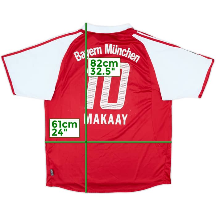 2003-04 Bayern Munich Home Shirt Makaay #10 - 6/10 - (XL)