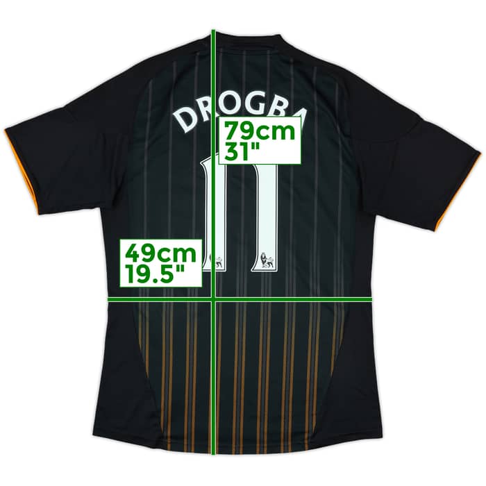 2010-11 Chelsea Away Shirt Drogba #11 - 9/10 - (M)