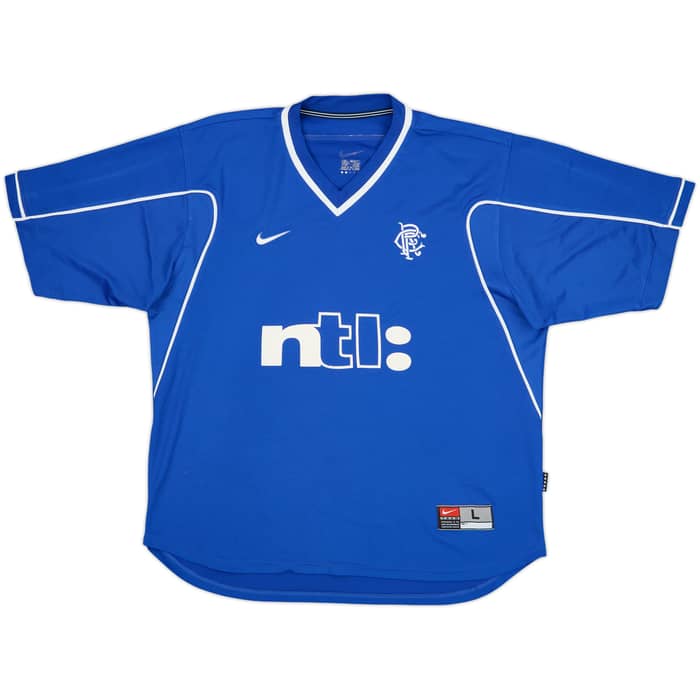 1999-01 Rangers Home Shirt Glasgow Rangers #66 - 7/10 - (L)