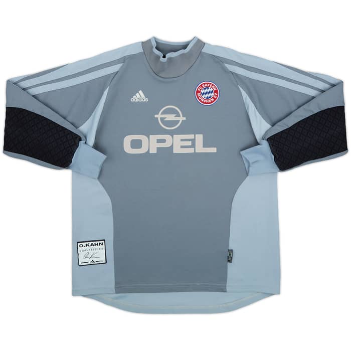 2001-02 Bayern Munich GK Shirt Kahn #1 - 8/10 - (L.Boys)