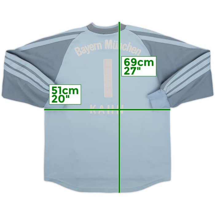 2001-02 Bayern Munich GK Shirt Kahn #1 - 8/10 - (L.Boys)