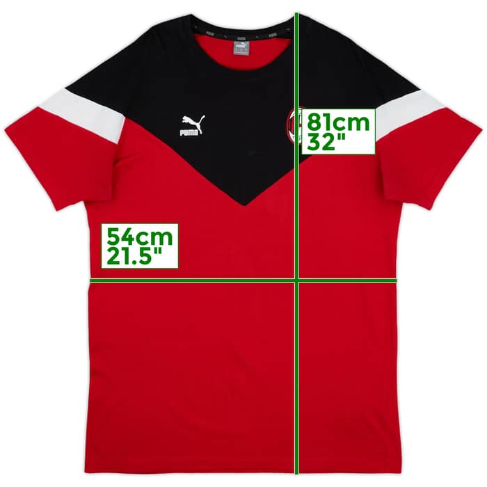 2019-20 AC Milan Puma Iconic Tee - 9/10 - (L)