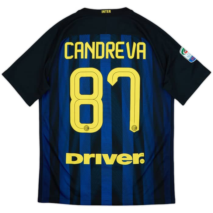 2016-17 Inter Milan Home Shirt Candreva #87 - 7/10 - (M)