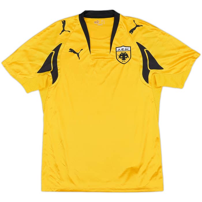 2007-08 AEK Athens Home Shirt Rivaldo #10 - 8/10 - (M)