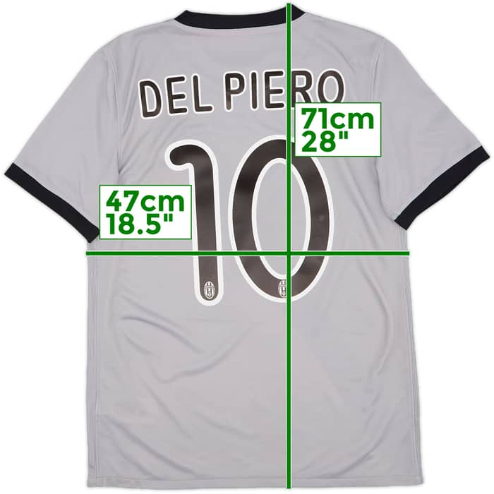 2009-10 Juventus Away Shirt Del Piero #10 - 7/10 - (S)