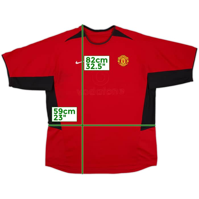2002-04 Manchester United Home Shirt - 4/10 - (3XL)
