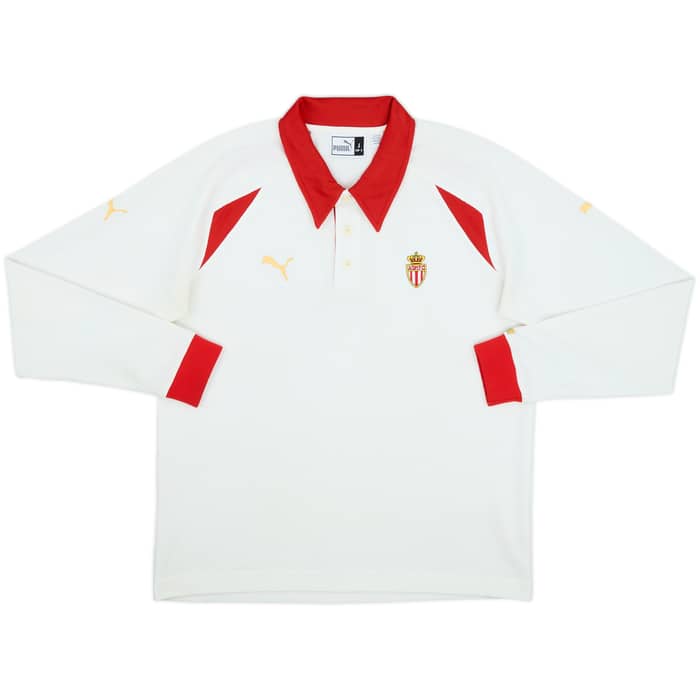 2002-03 Monaco Puma Polo L/S Shirt - 7/10 - (L)