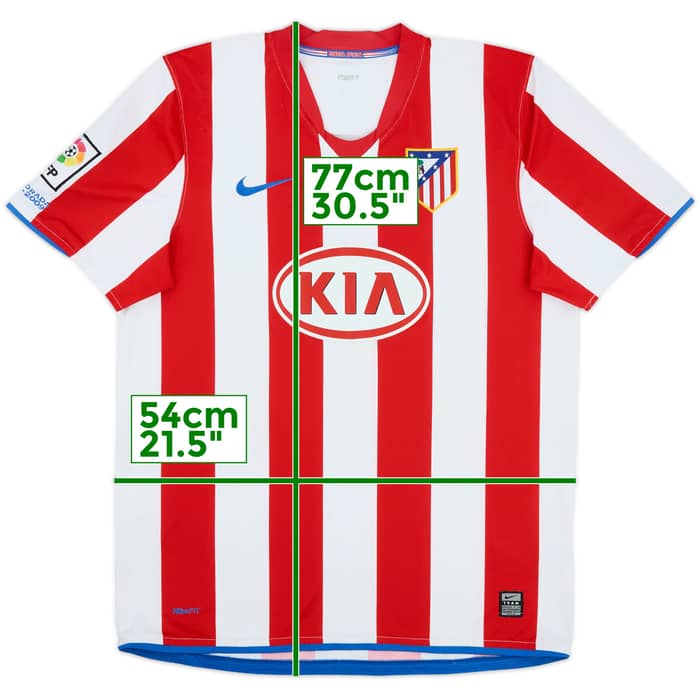 2008-09 Atletico Madrid Home Shirt - 5/10 - (L)